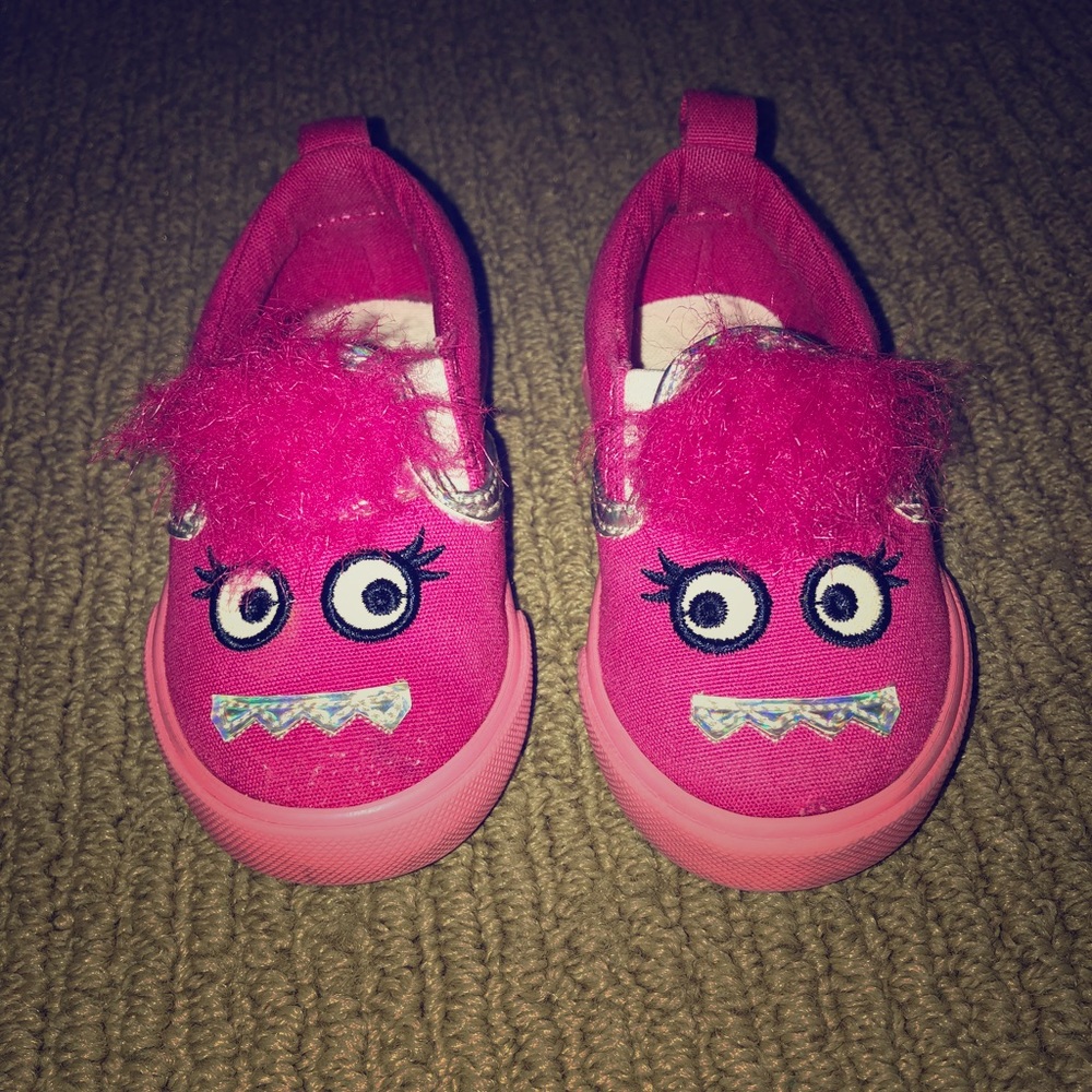 Gymboree Size T4 Pink Monster Shoes